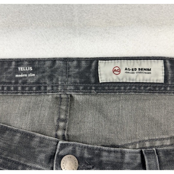 AG Adriano Goldschmied Men's Gray Jeans Trellis Modern Slim 33x33 - Picture 6 of 11